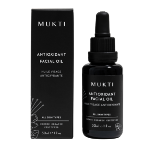 Mukti Organics Antioxidant Facial Oil 30 ml bottle and box